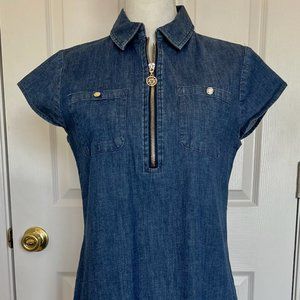 Anne Klein Dark Wash Denim Dress